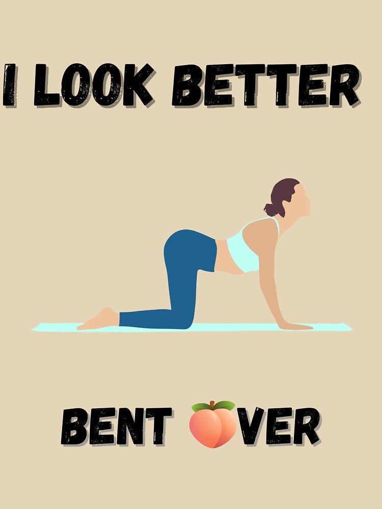 Cute bent over design yoga by TheJojoman