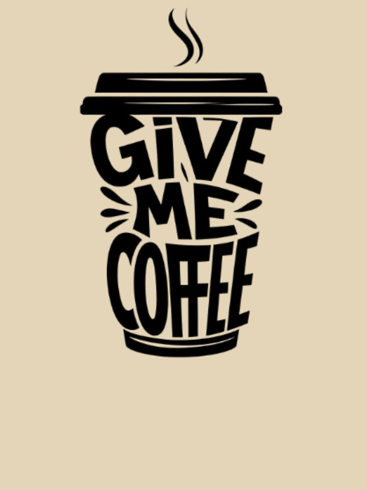 A humorous design with the phrase “Coffee is Life” surrounded by cute illustrations of coffee cups and beans. Perfect for coffee lovers on mugs, bags, and t-shirts by Sepek84