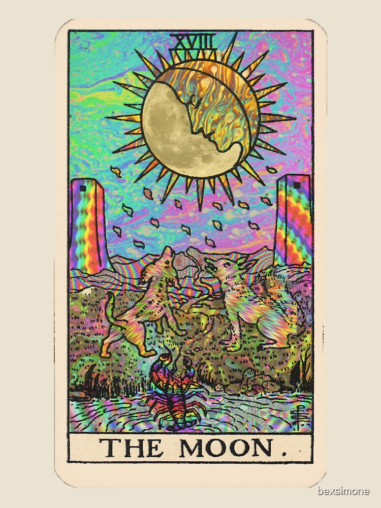Psychadelic Tarot- The moon by bexsimone