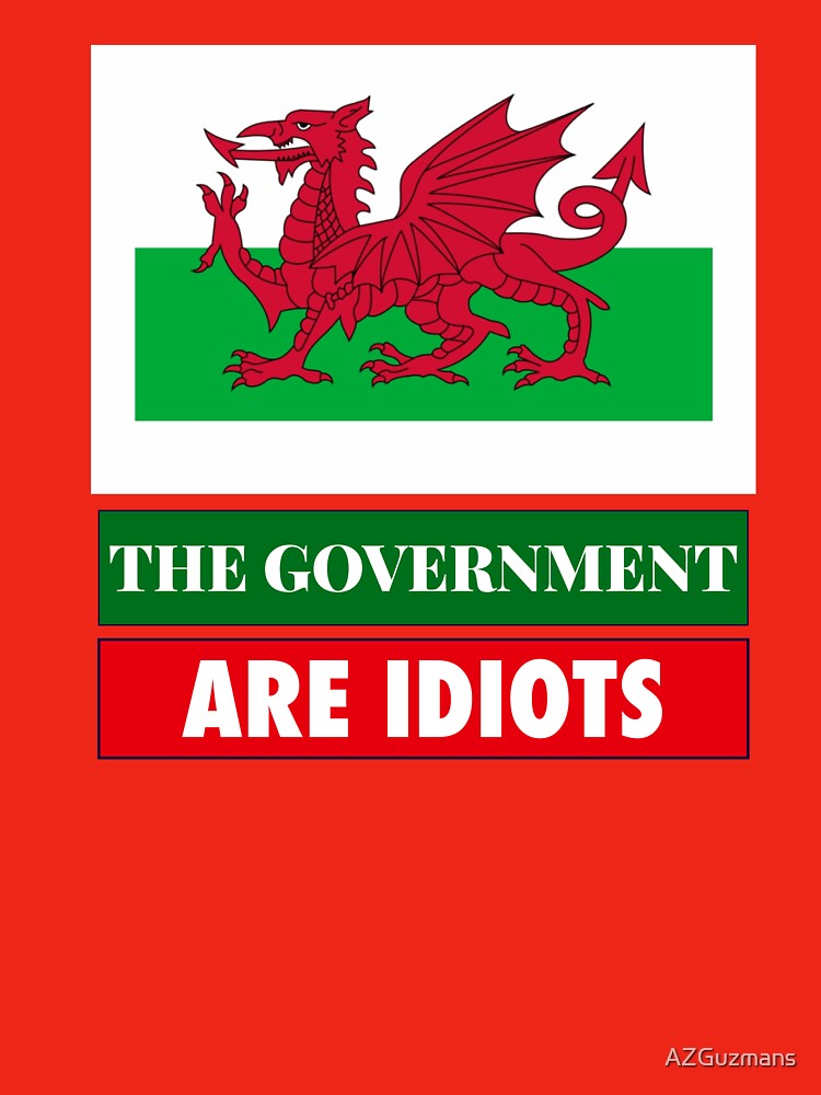 The Government Are Idiots Wales UK Funny Politics Gift by AZGuzmans