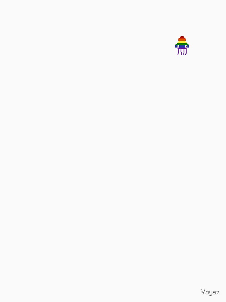 Rainbow Squid LGBT Pixel Art by Voyax
