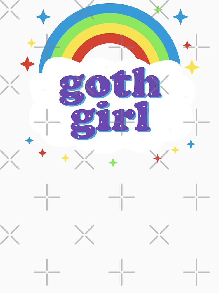 Goth Girl Cute Kawaii PastelGoth Rainbow by el-em-cee