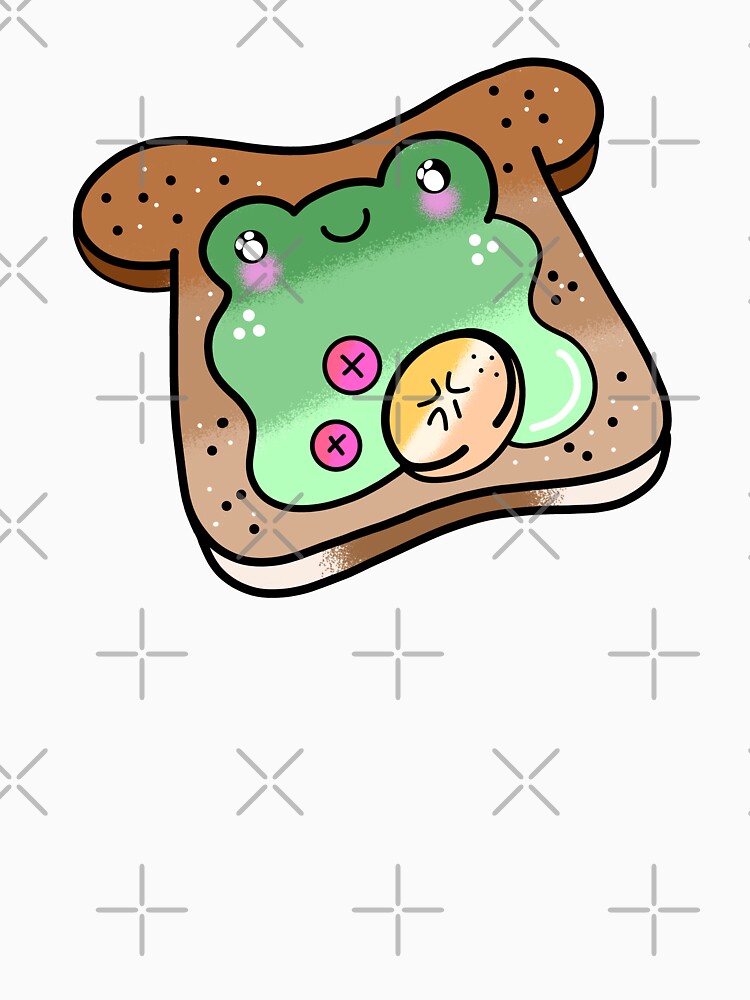 Cute adorable Kawaii froggy bread cartoon by Quacktails
