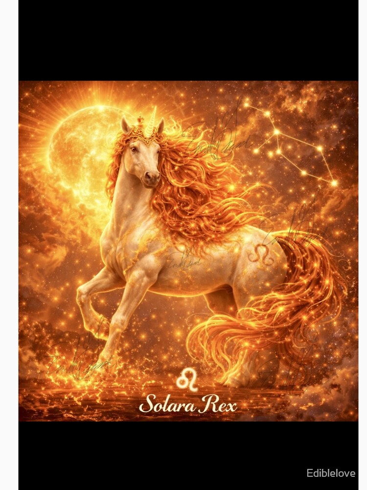 July Leo Zodiac Unicorn by Ediblelove