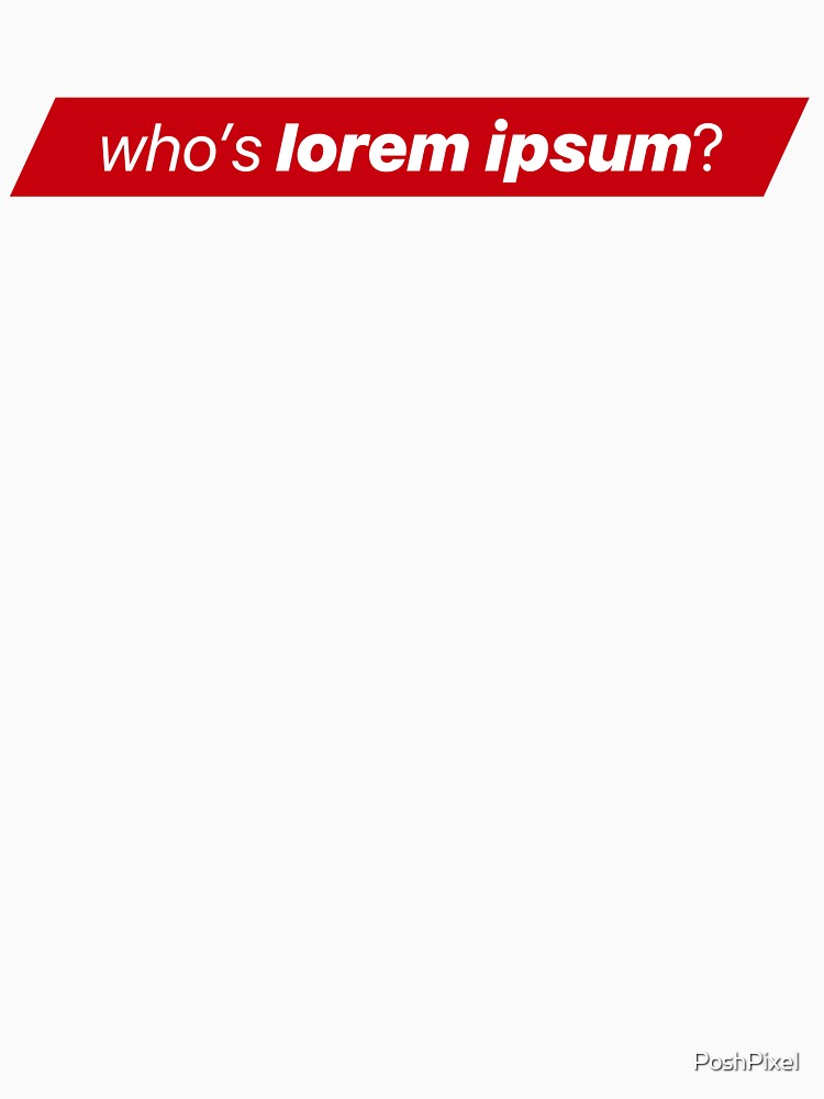 who's lorem ipsum? - UX Designer | Product Designer | UI Designer Stickers by PoshPixel
