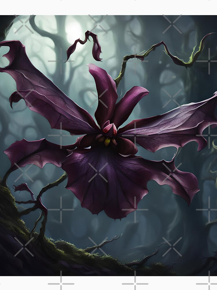 Midnight's Whisper: The Bat Orchid by Echoededge