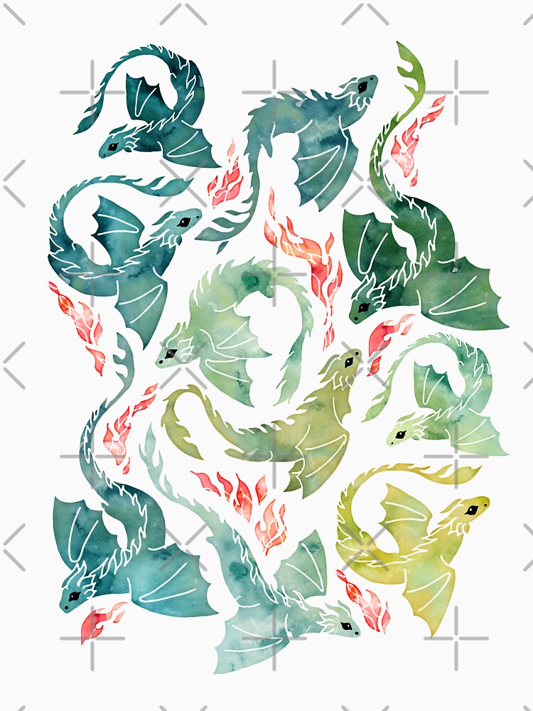 Dragon fire turquoise & green by adenaJ