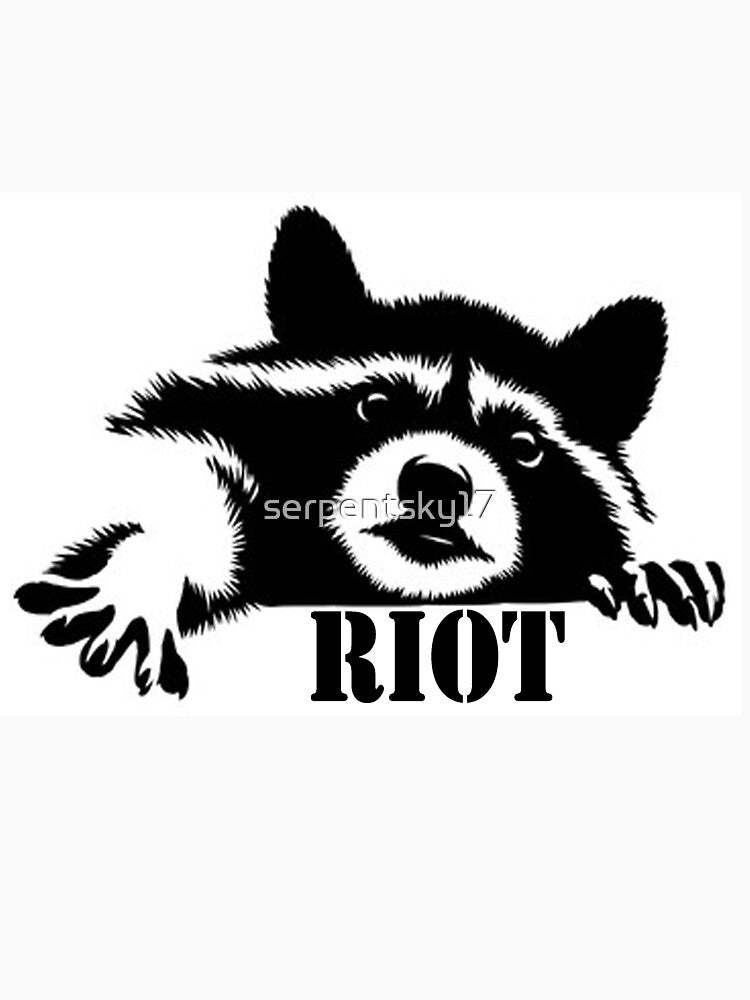 Riot Raccoon by SerpentSkyArts