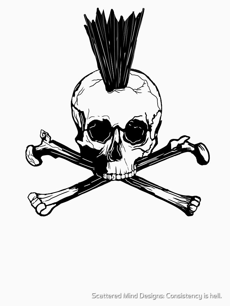 Green Skull punk by Scattered Mind Designs: Consistency is hell.