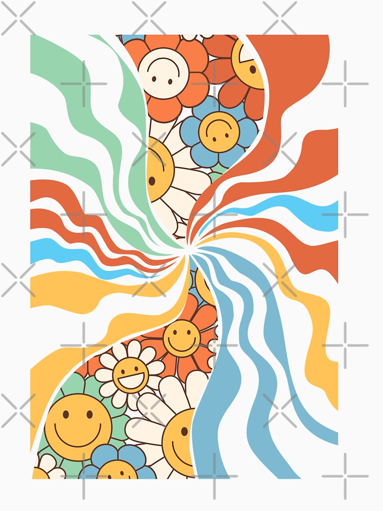 Hippie Psychedelic Daisy Flowers by I Am Cuta