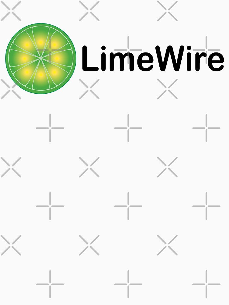 Limewire t-shirt - retro, Kazaa, Napster, startups, '90s by fandemonium