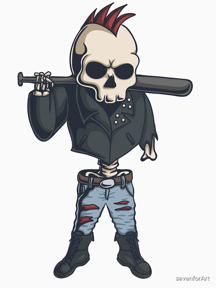 Punk skull by sevenforArt