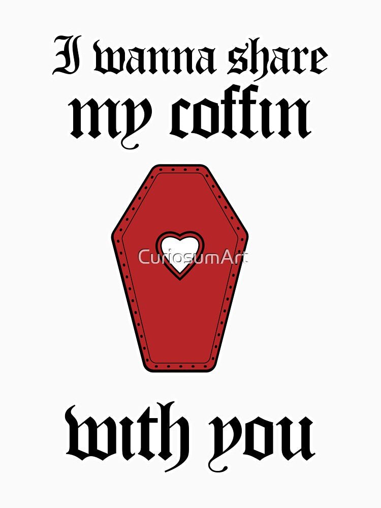Share my coffin dots red - gothic valentine's day by CuriosumArt