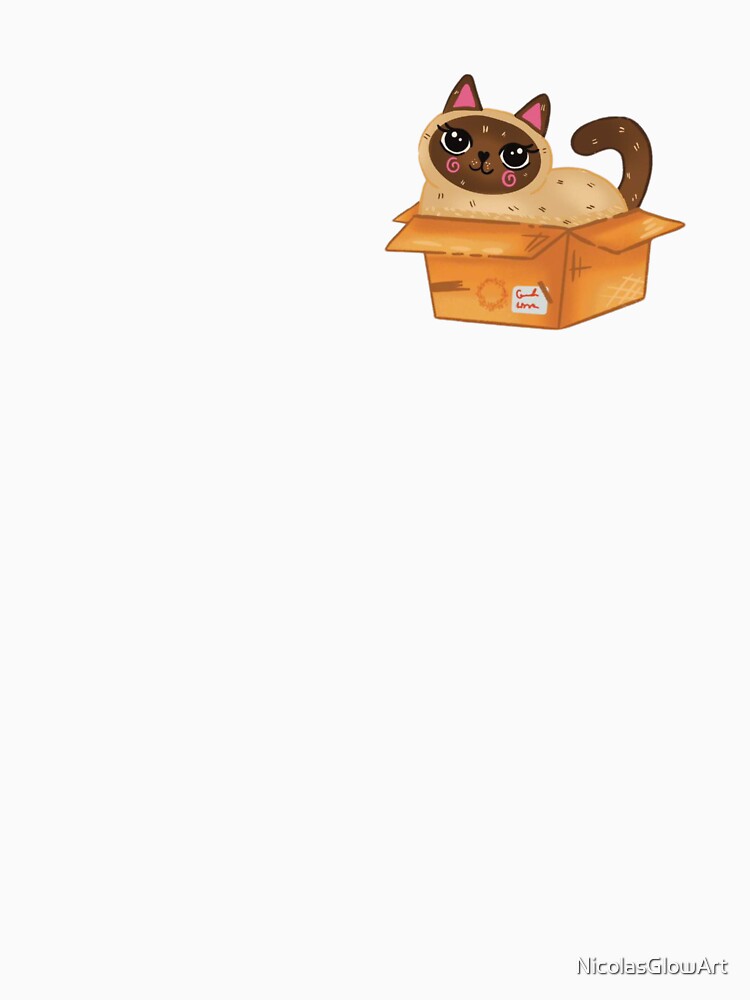 Adorable Kitten In Box | Sticker, Mug by NicolasGlowArt