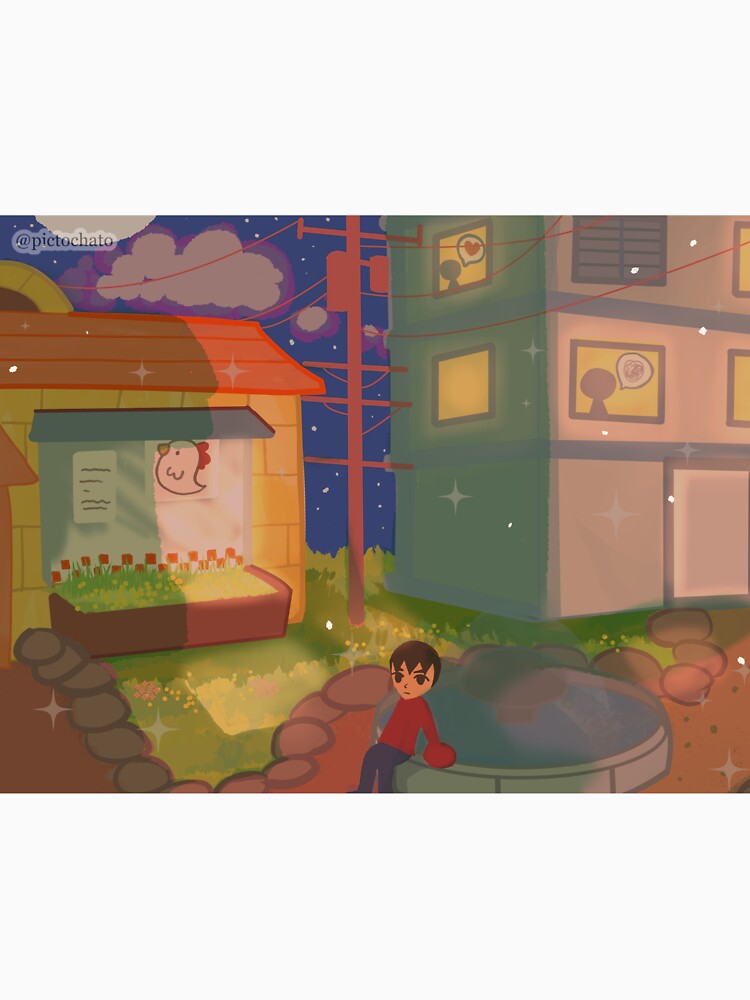 Tomodachi life at night by Pictochato