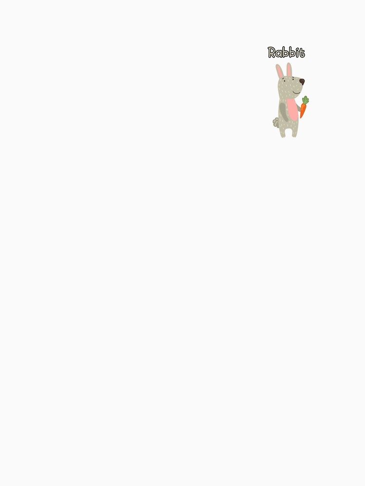 Rabbit with text, learn the animals by dornern