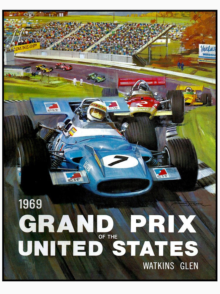 UNITED STATES GRAND PRIX: Watkins Glen Print by posterbobs