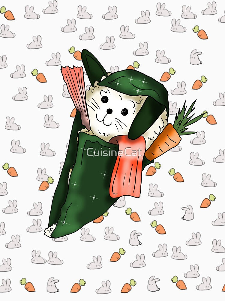 cartoon bunny sushi temaki by CuisineCat