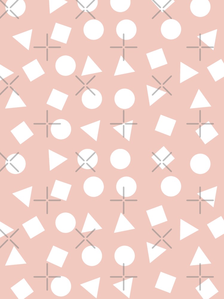 Simple & Chic Boho Style, Urban Minimalist Bauhaus Pink by dmr studio