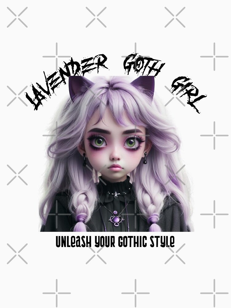 Beautiful Goth Girl with Lavender hair by EmeraldCauldren