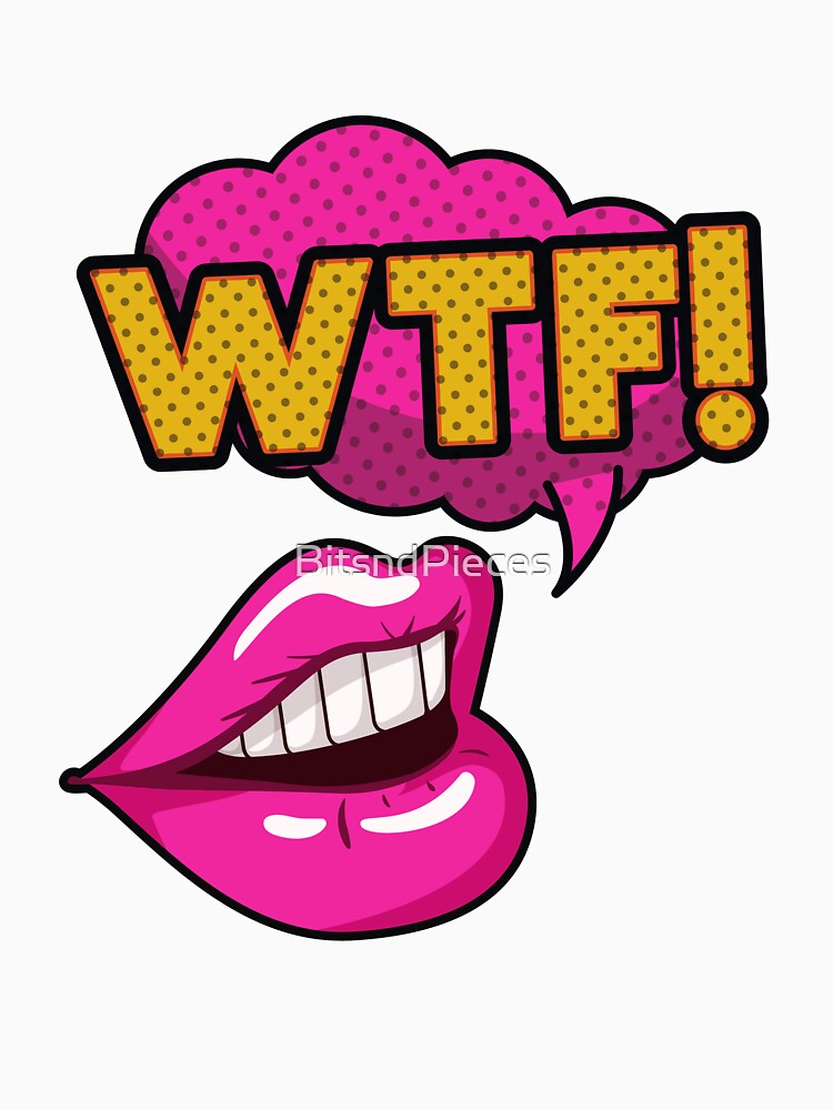 Pop Art WTF Speech Bubble by BitsndPieces
