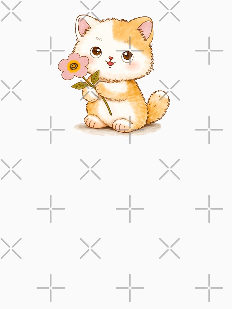 Cute kitten illustration in watercolor. by janine-ilustra