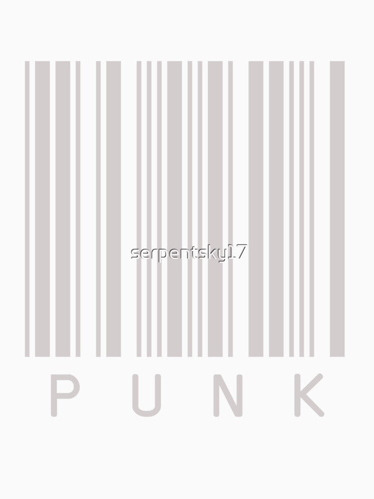 Punk Barcode - Grey by SerpentSkyArts