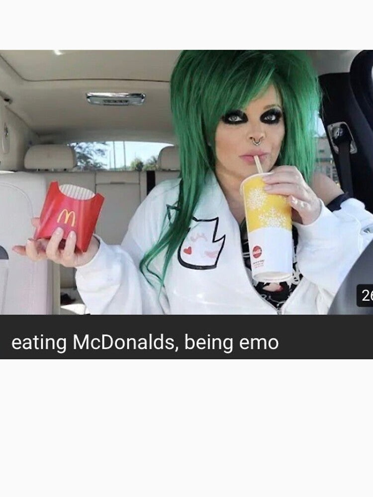 TRISHA PAYTAS: "eating McDonalds, being emo" by Tuma Drentanga
