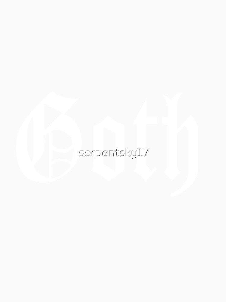 Goth - White by SerpentSkyArts