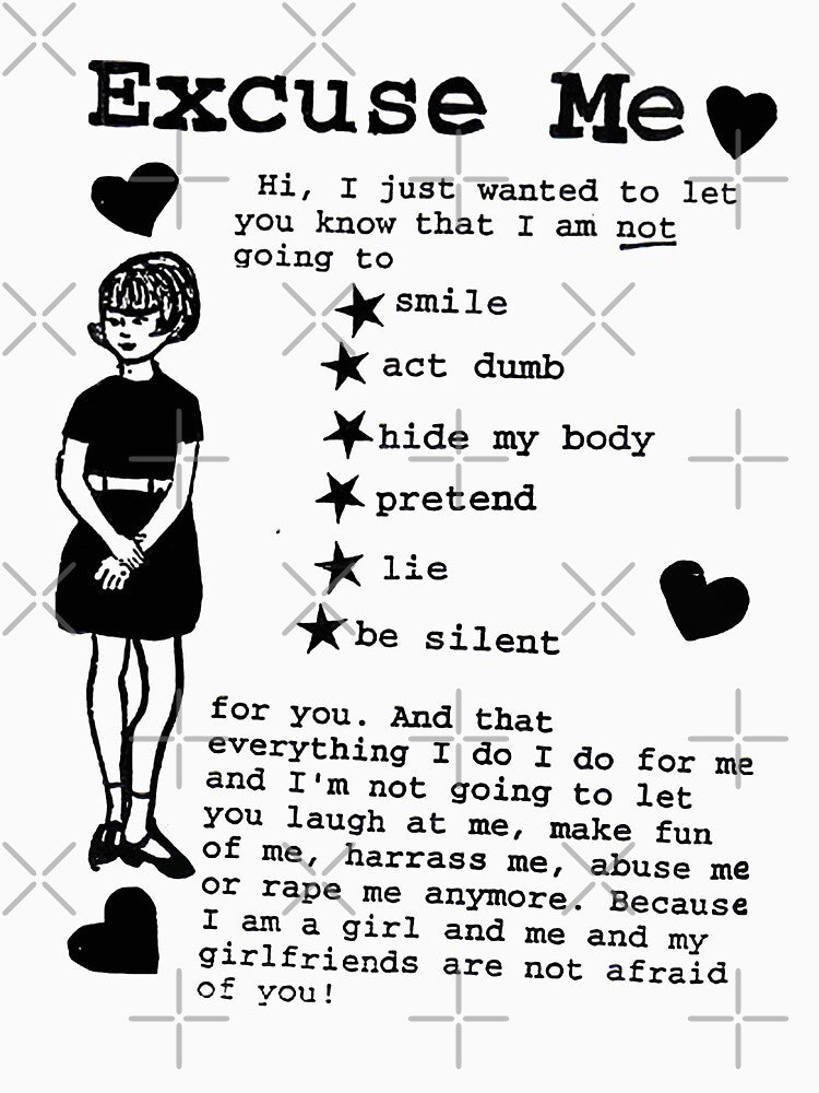 EXCUSE ME RIOT GRRRL by Luckythelab