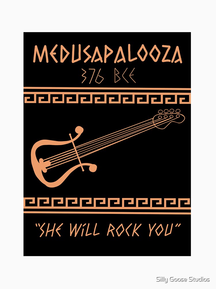 Medusa Palooza (Black/Orange colorway) by Silly Goose Studios