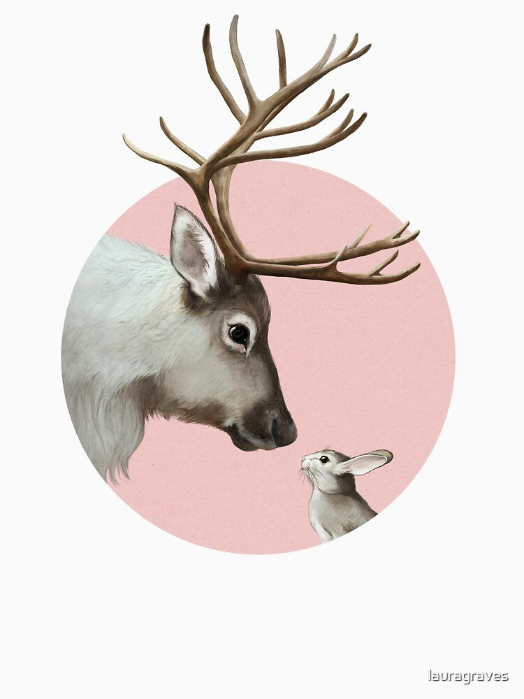 reindeer and rabbit by lauragraves