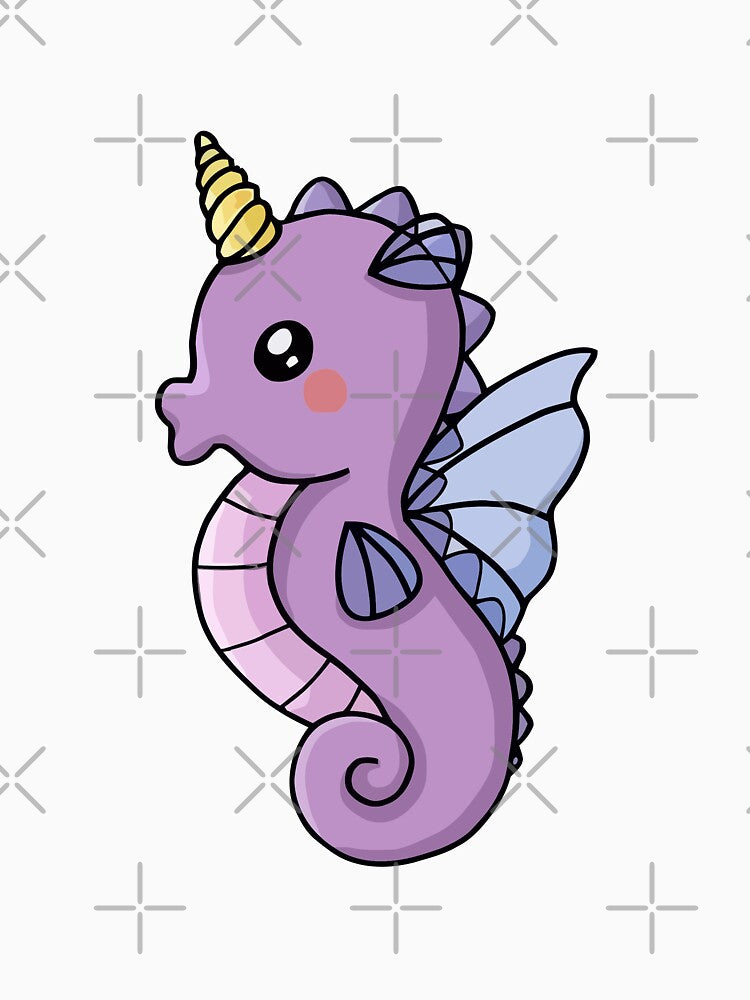 Kawaii Seahorse by MarRodG