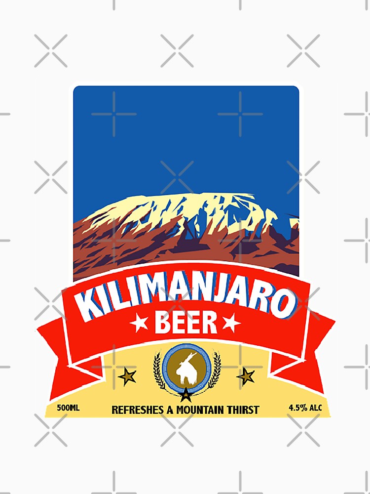 Kilimanjaro Larger - Kilimanjaro  Beer shirt - Best Beer Shirt - Friday Night - Fun bar Shirt - t shirt by happygiftideas