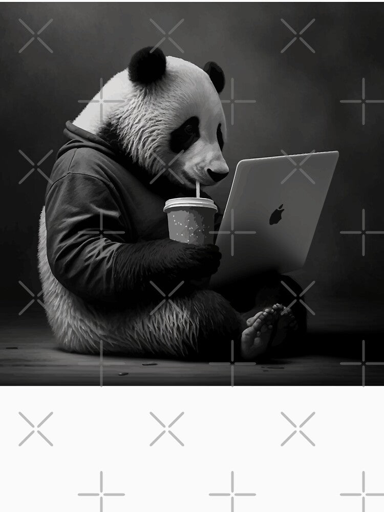 Panda Coder in the Office by CyberWindow