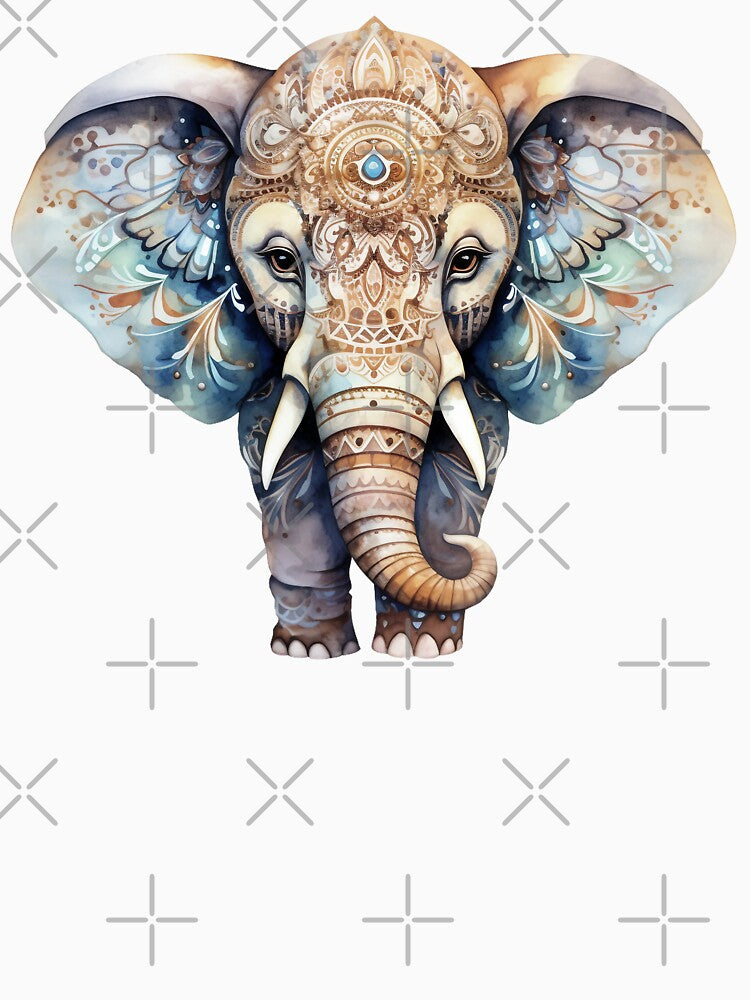 Mandala Elephant Boho Animal by DiGi007
