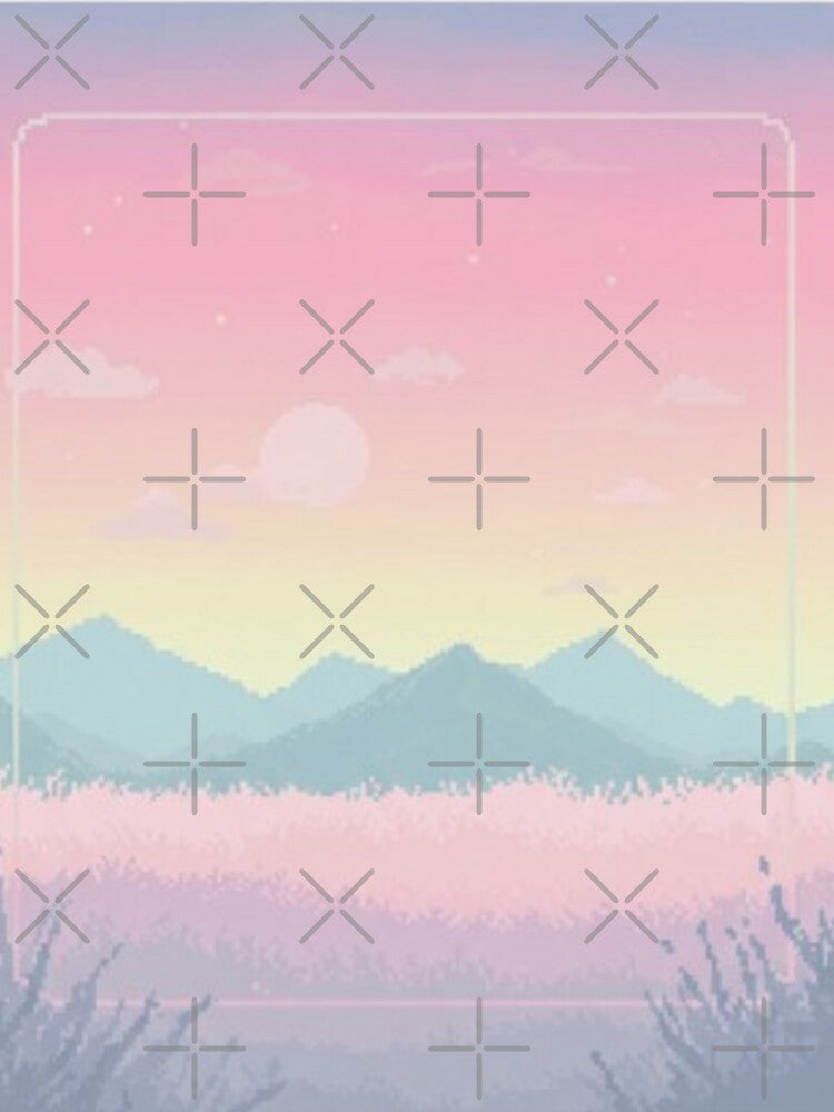 Pastel Pixel Art Gaming Landscape Tote Bag by ProjectNoah