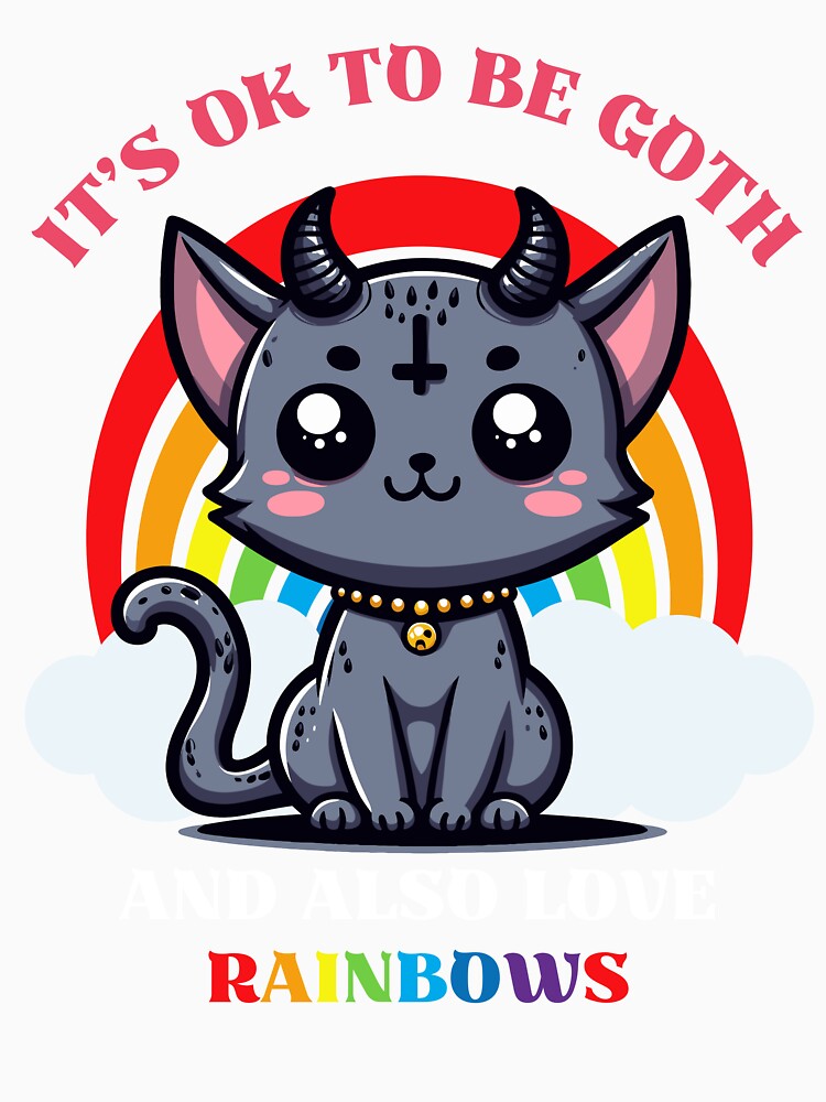 Be Goth and Also Love Rainbows - Goth Rainbows by Kawaii-n-Spice