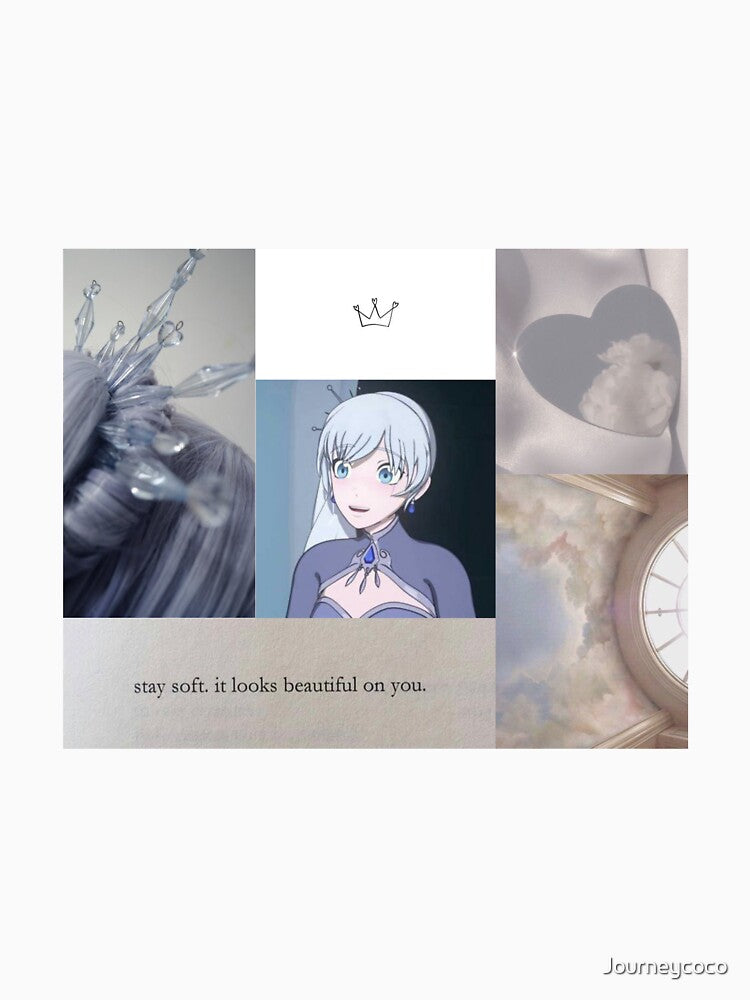 Weiss Schnee of RWBY white aesthetic by Journeycoco