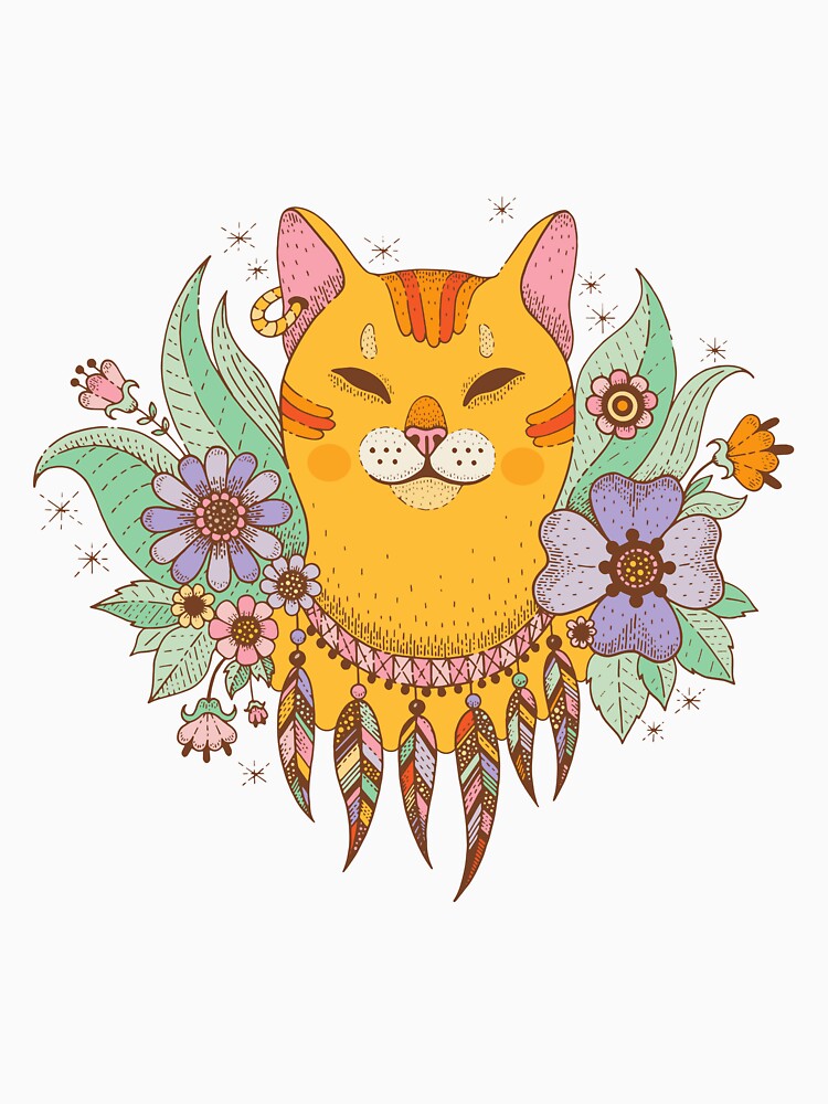 hippie cat by itswallcraft
