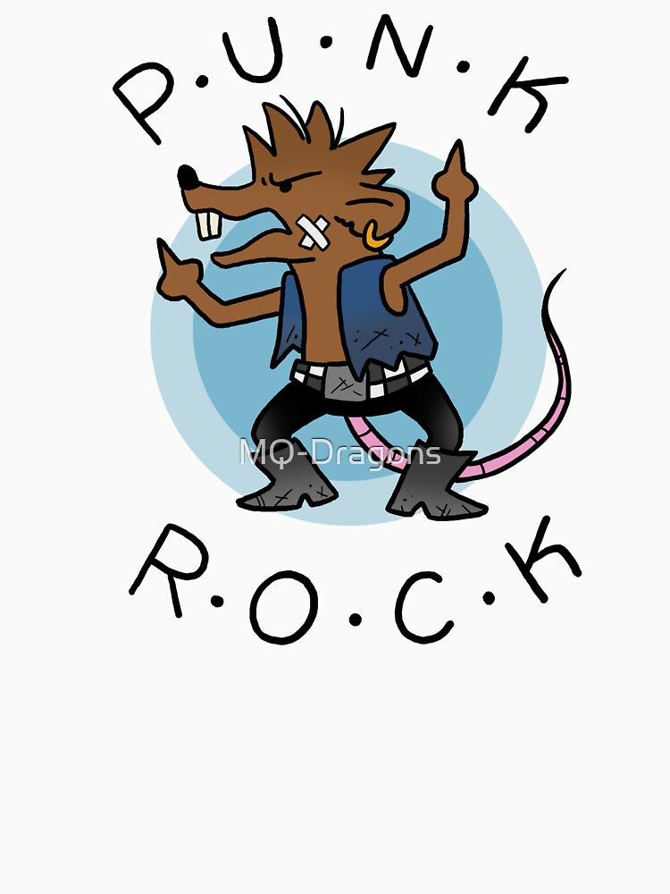 Angry Punk Rock Rat by MQ-Dragons
