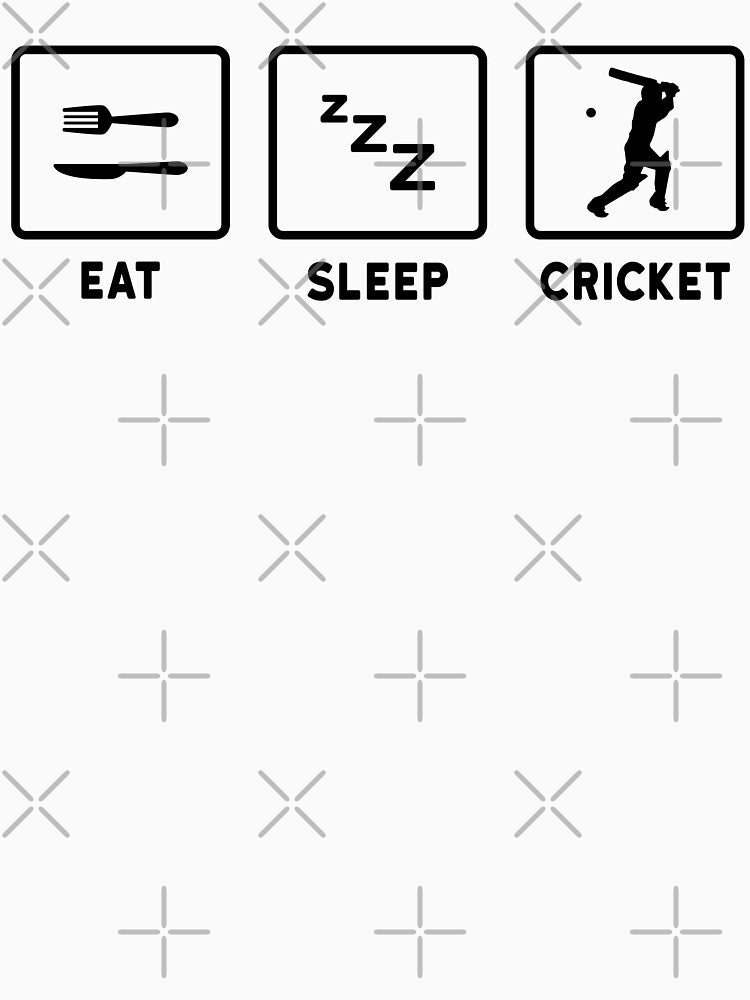 Eat Sleep Cricket by Picasmus Tees