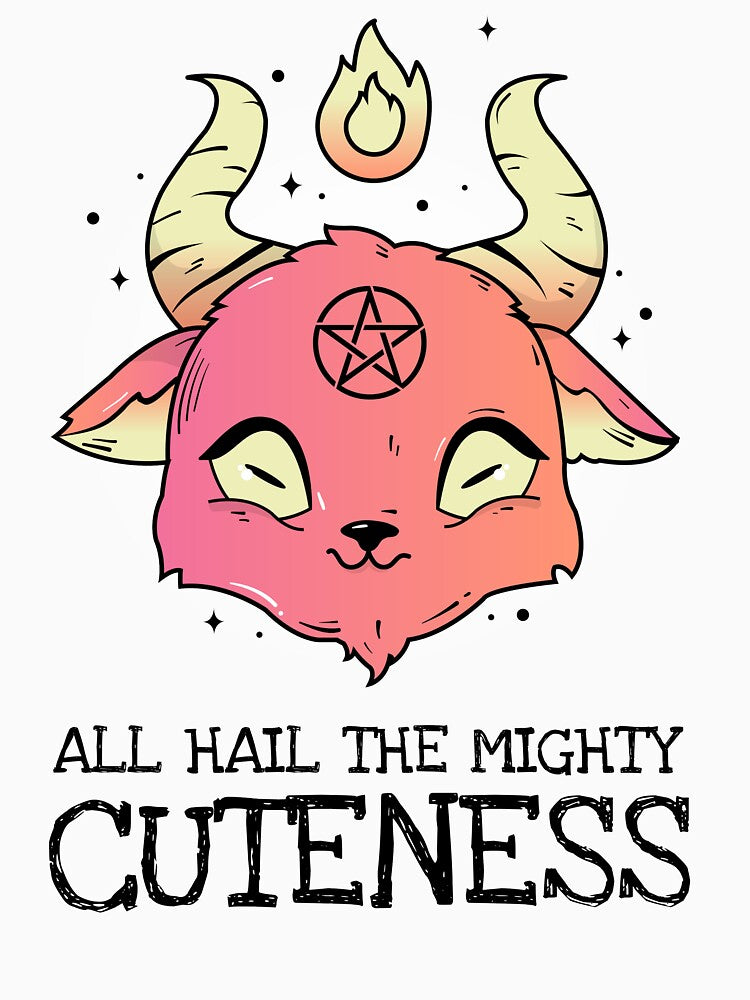 Baphomet All Hail the Mighty Cuteness by SpookyCupcake
