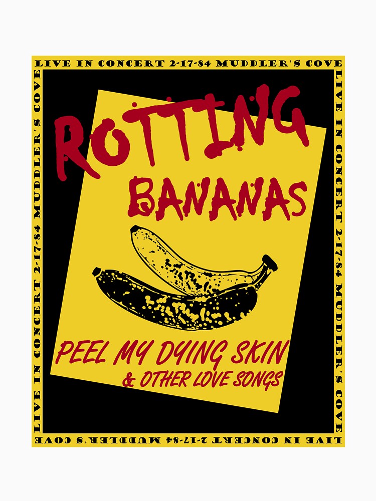 Rotting Bananas Vintage Punk Rock Concert Poster by mrtraz