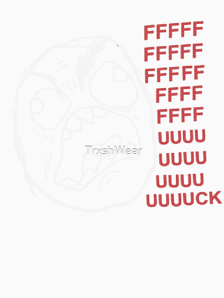 Rage Face Meme Retro Internet Y2K Nostalgia by TrxshWear