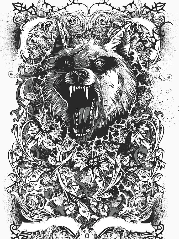 Angry Wolf  - Gothic Style by TinoThreads