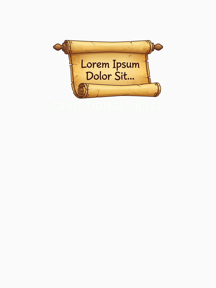 Lorem Ipsum Traditional Filler Graphic Designer Humor by AkDesign022