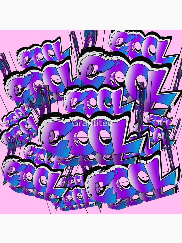 Cool Cool Cool / Pink Background by Grafititee
