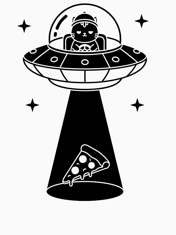Pizza Abduction by ZeroGKitty
