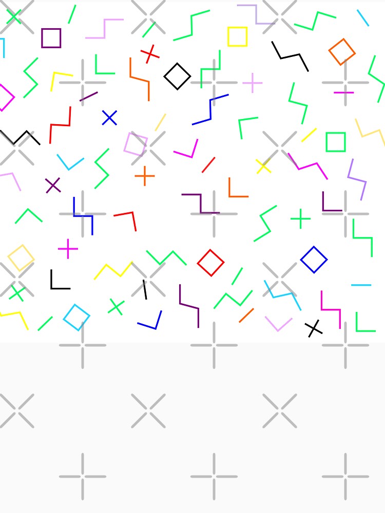 90s Confetti Pattern Multicolor by ArashiiGames